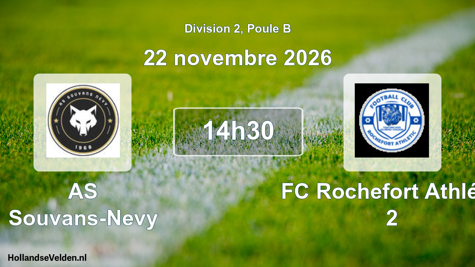 Scheduled Match: AS Souvans-Nevy - FC Rochefort Athlétic 2 (22 November 2026)