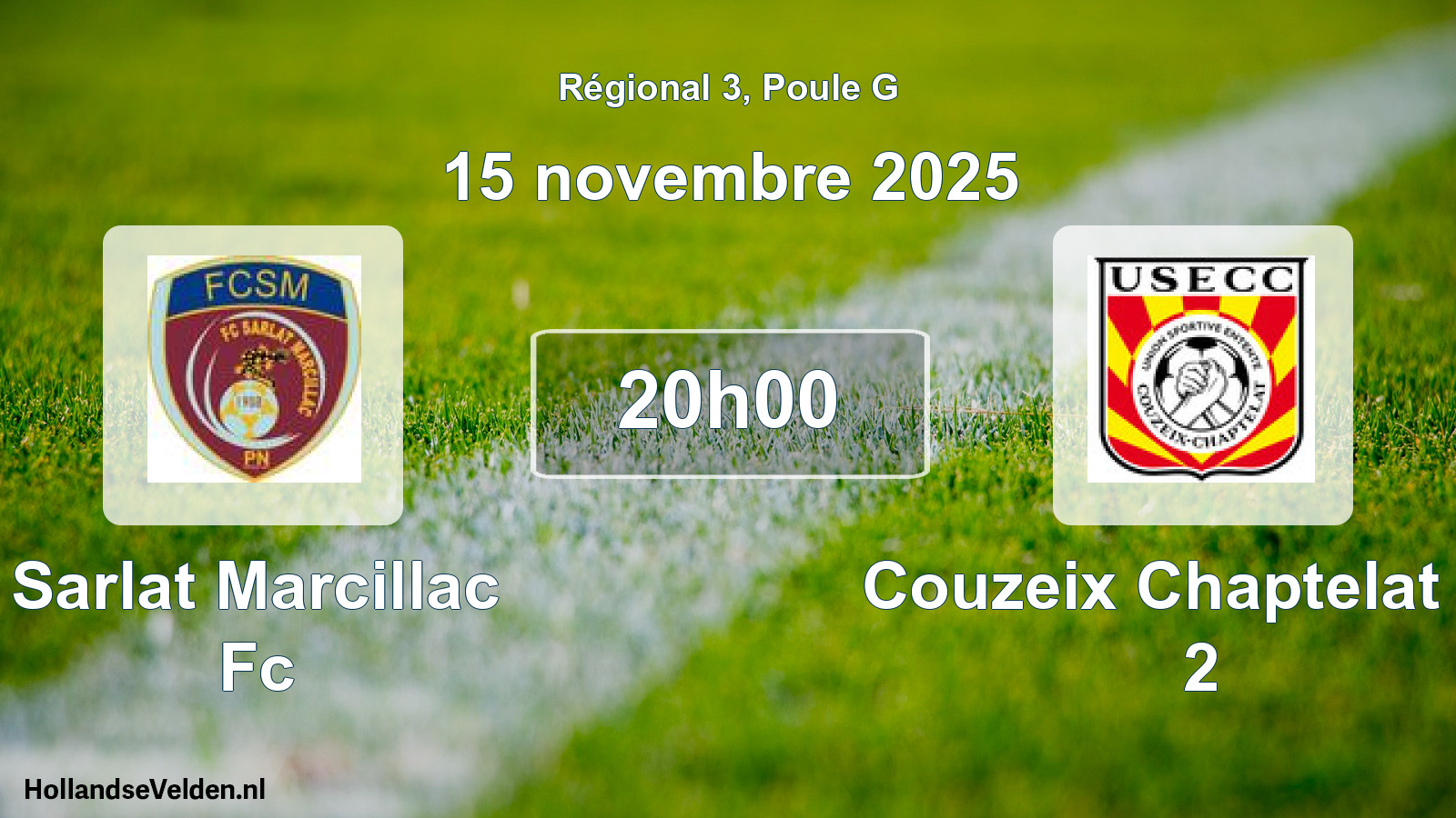 Gespeelde wedstrijd: Sarlat Marcillac Fc - Couzeix Chaptelat Us 2 0 - 2 (20 septembre 2025)