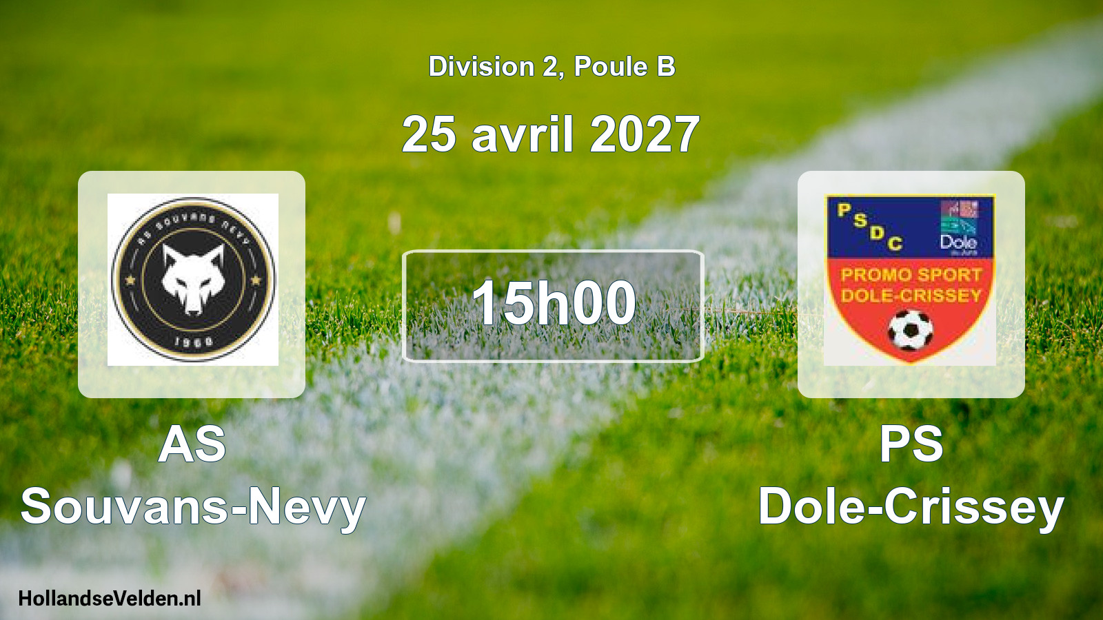 Scheduled Match: AS Souvans-Nevy - PS Dole-Crissey (25 April 2027)