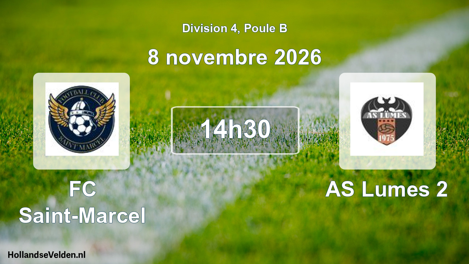 Scheduled Match: FC Saint-Marcel - AS Lumes 2 (8 November 2026)