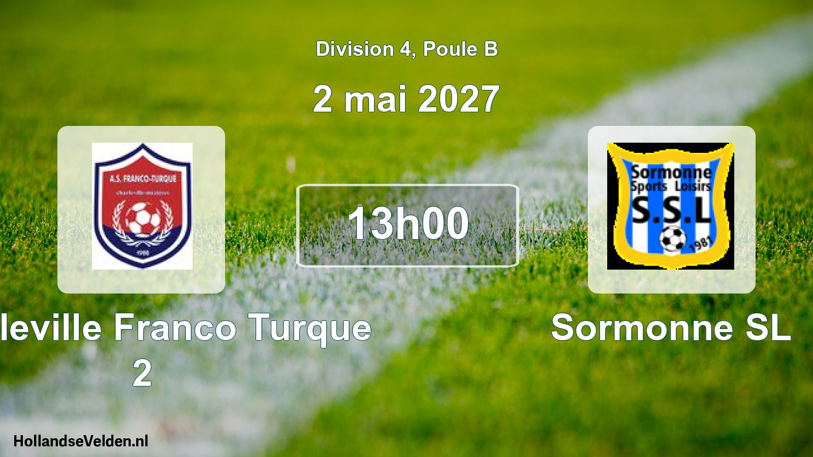 Scheduled Match: Charleville Franco Turque 2 - Sormonne SL (2 May 2027)