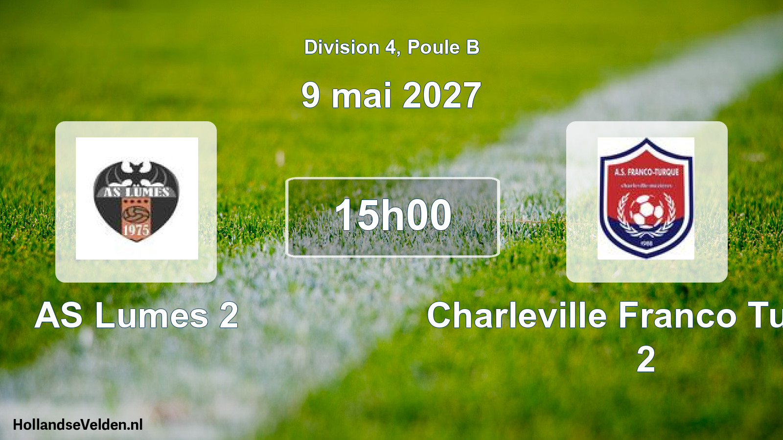 Match programmé: AS Lumes 2 - Charleville Franco Turque 2 (9 mai 2027)