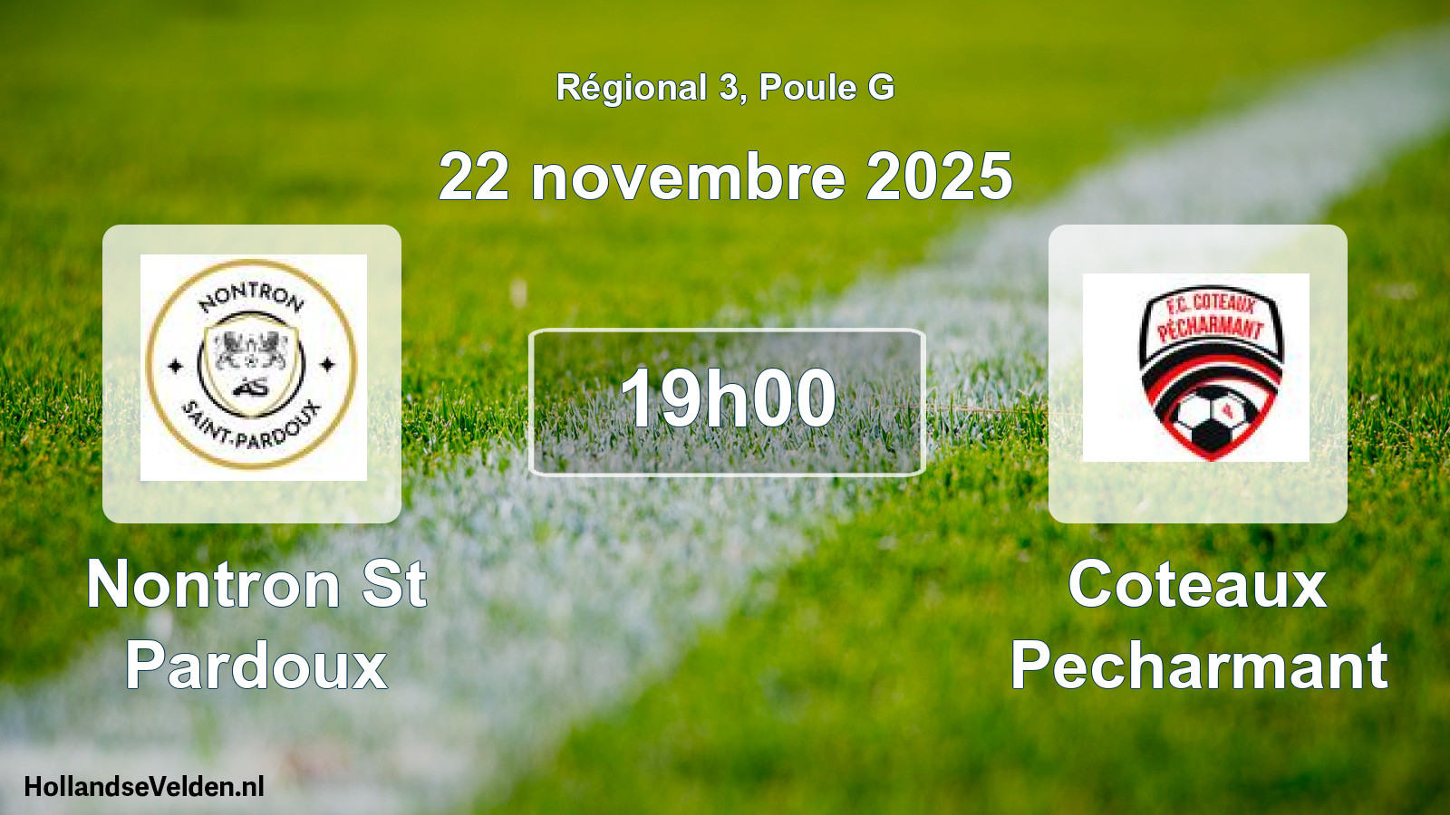 Scheduled Match: Nontron St Pardoux - Coteaux Pecharmant (22 November 2025)