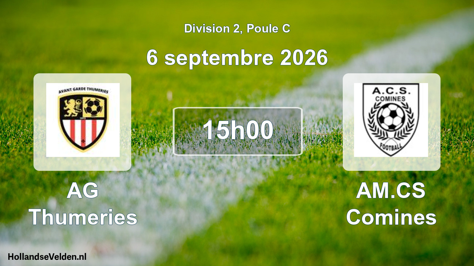Scheduled Match: AG Thumeries - AM.CS Comines (6 September 2026)