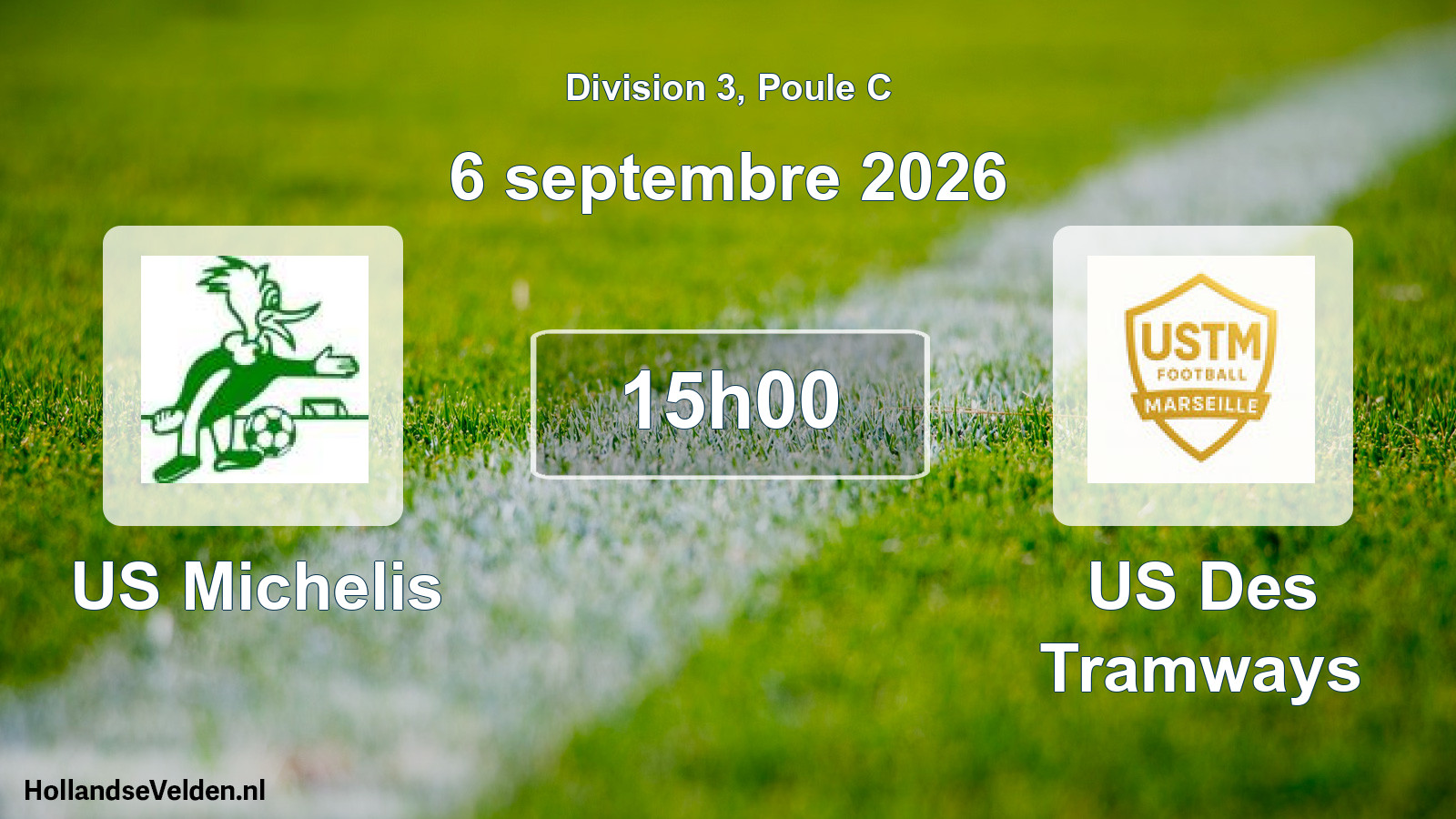 Match programmé: US Michelis - US Des Tramways (6 septembre 2026)