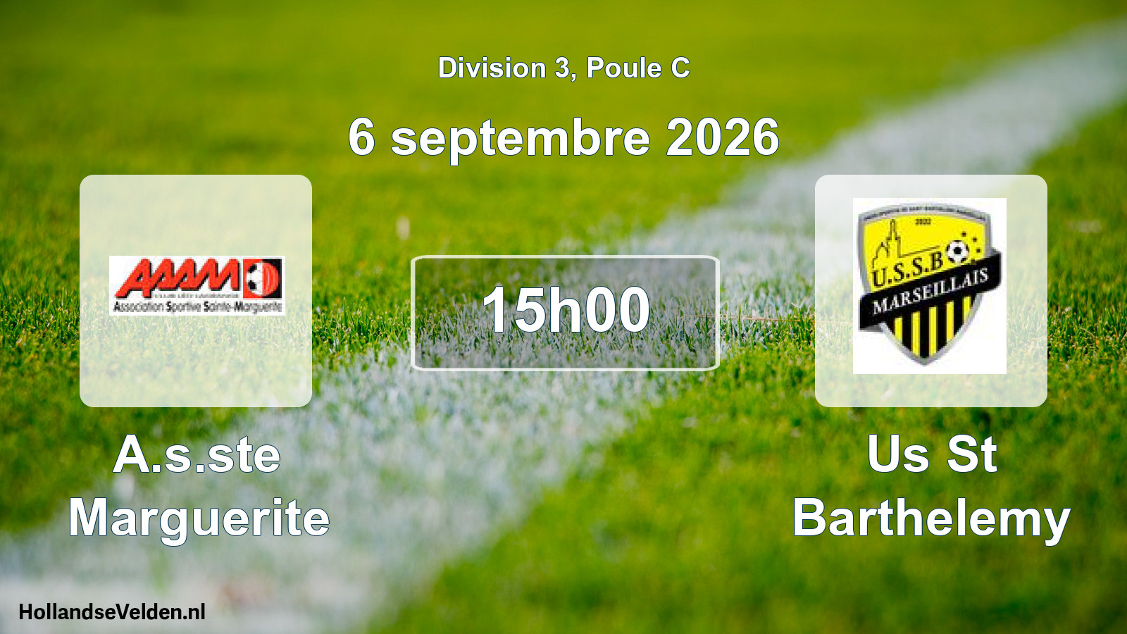Scheduled Match: A.s.ste Marguerite - Us St Barthelemy (6 September 2026)