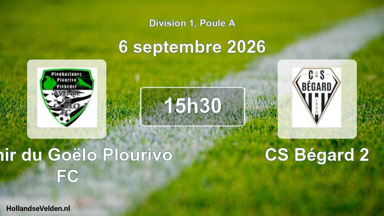 Scheduled Match: Avenir du Goëlo Plourivo FC - CS Bégard 2 (6 September 2026)