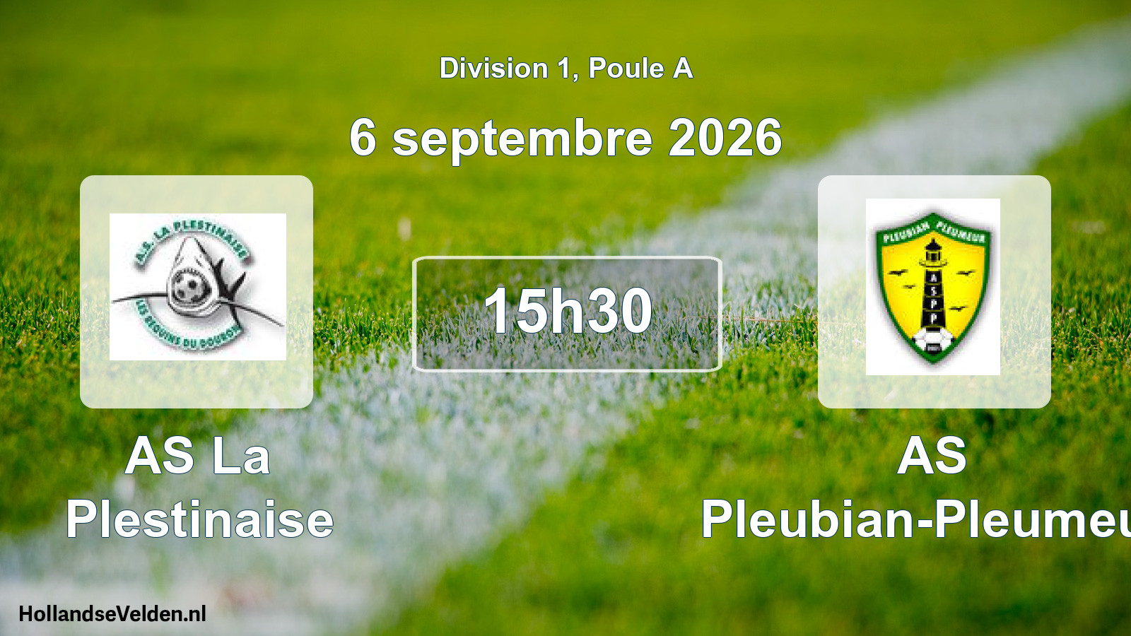 Match programmé: AS La Plestinaise - AS Pleubian-Pleumeur (6 septembre 2026)
