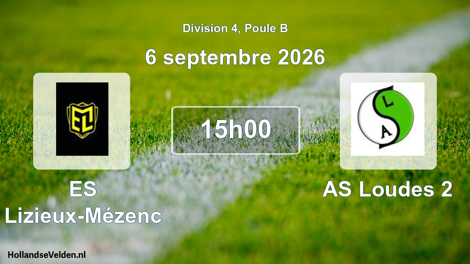 Scheduled Match: ES Lizieux-Mézenc - AS Loudes 2 (6 September 2026)