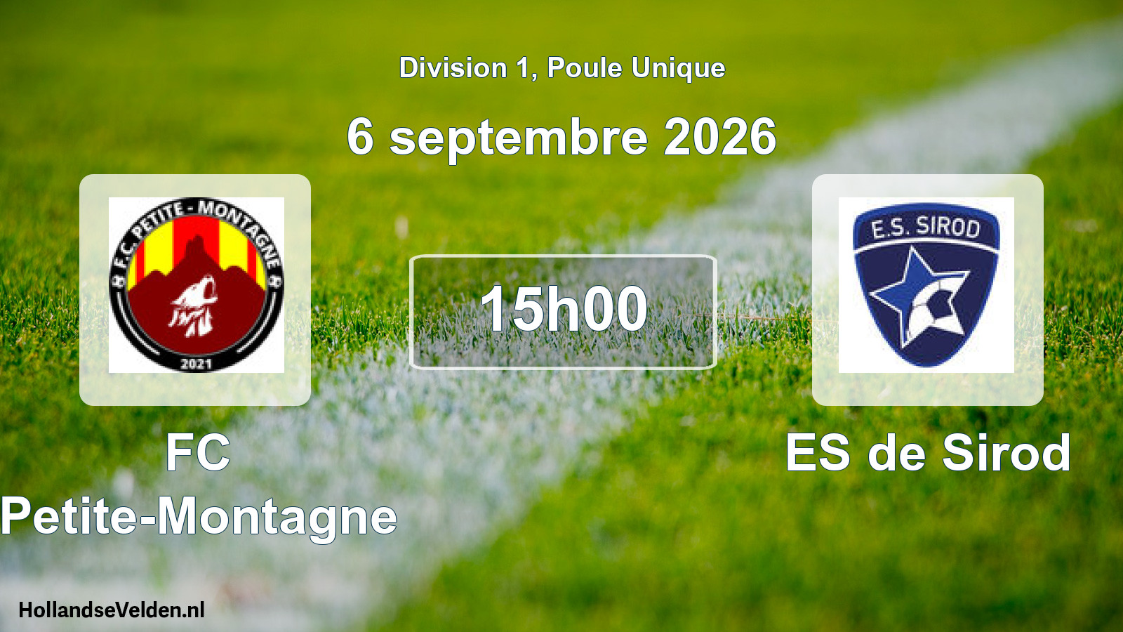Geplande wedstrijd: FC Petite-Montagne - ES de Sirod (6 september 2026)
