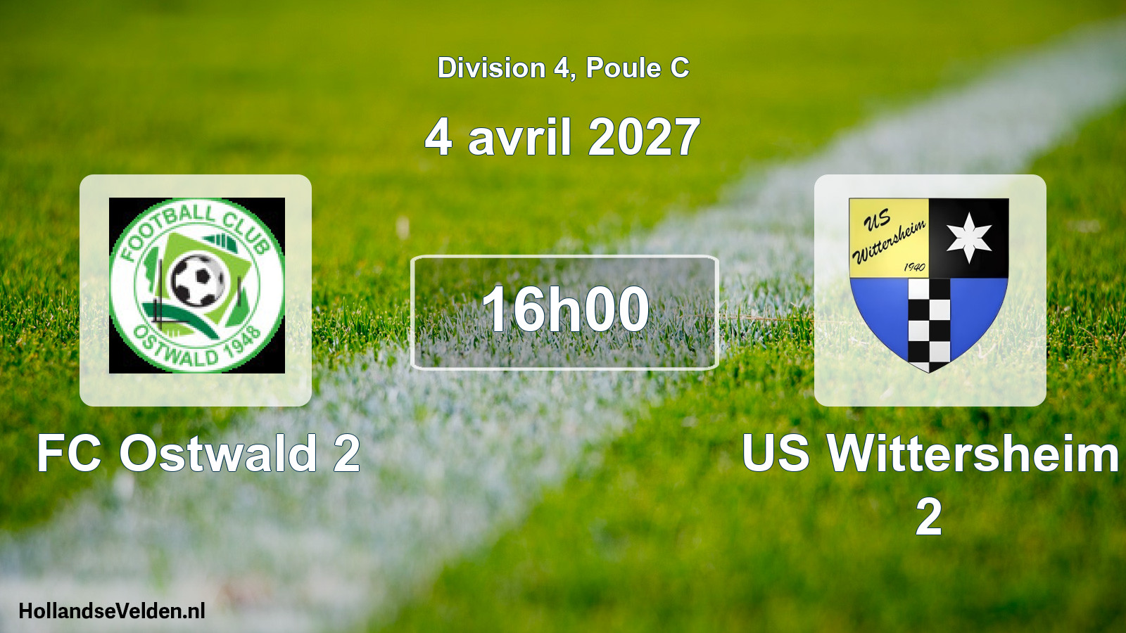 Scheduled Match: FC Ostwald 2 - US Wittersheim 2 (4 April 2027)
