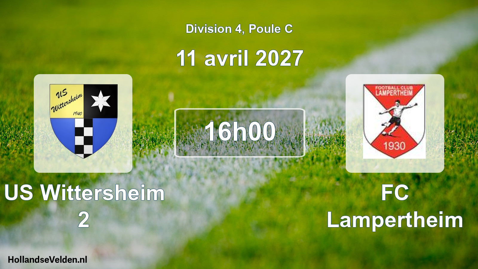 Scheduled Match: US Wittersheim 2 - FC Lampertheim (11 April 2027)
