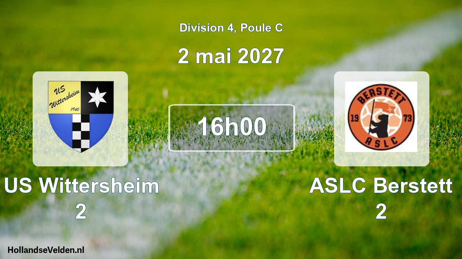 Scheduled Match: US Wittersheim 2 - ASLC Berstett 2 (2 May 2027)