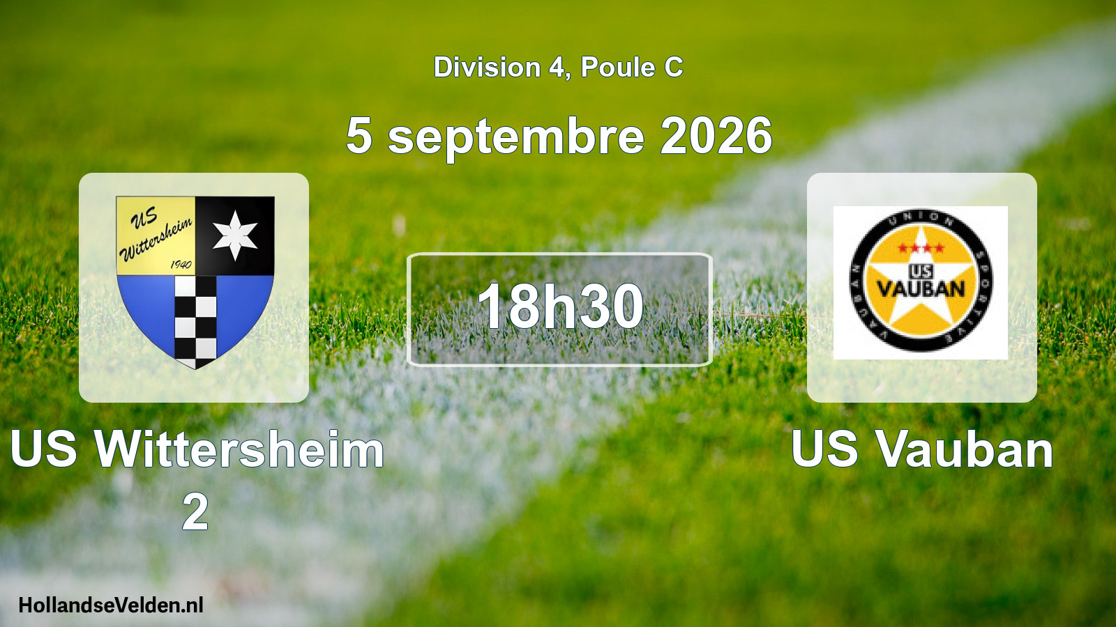 Match programmé: US Wittersheim 2 - US Vauban (5 septembre 2026)