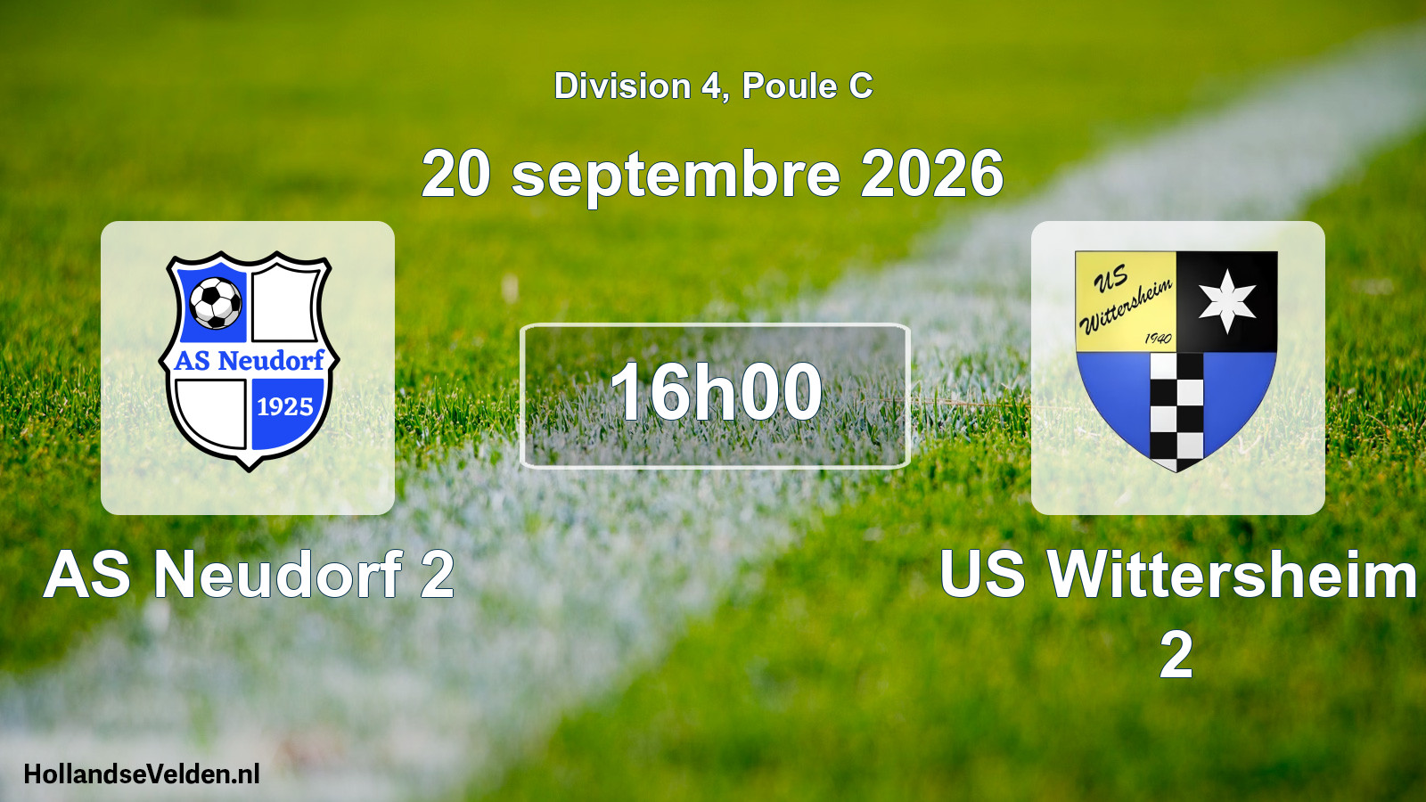 Scheduled Match: AS Neudorf 2 - US Wittersheim 2 (20 September 2026)