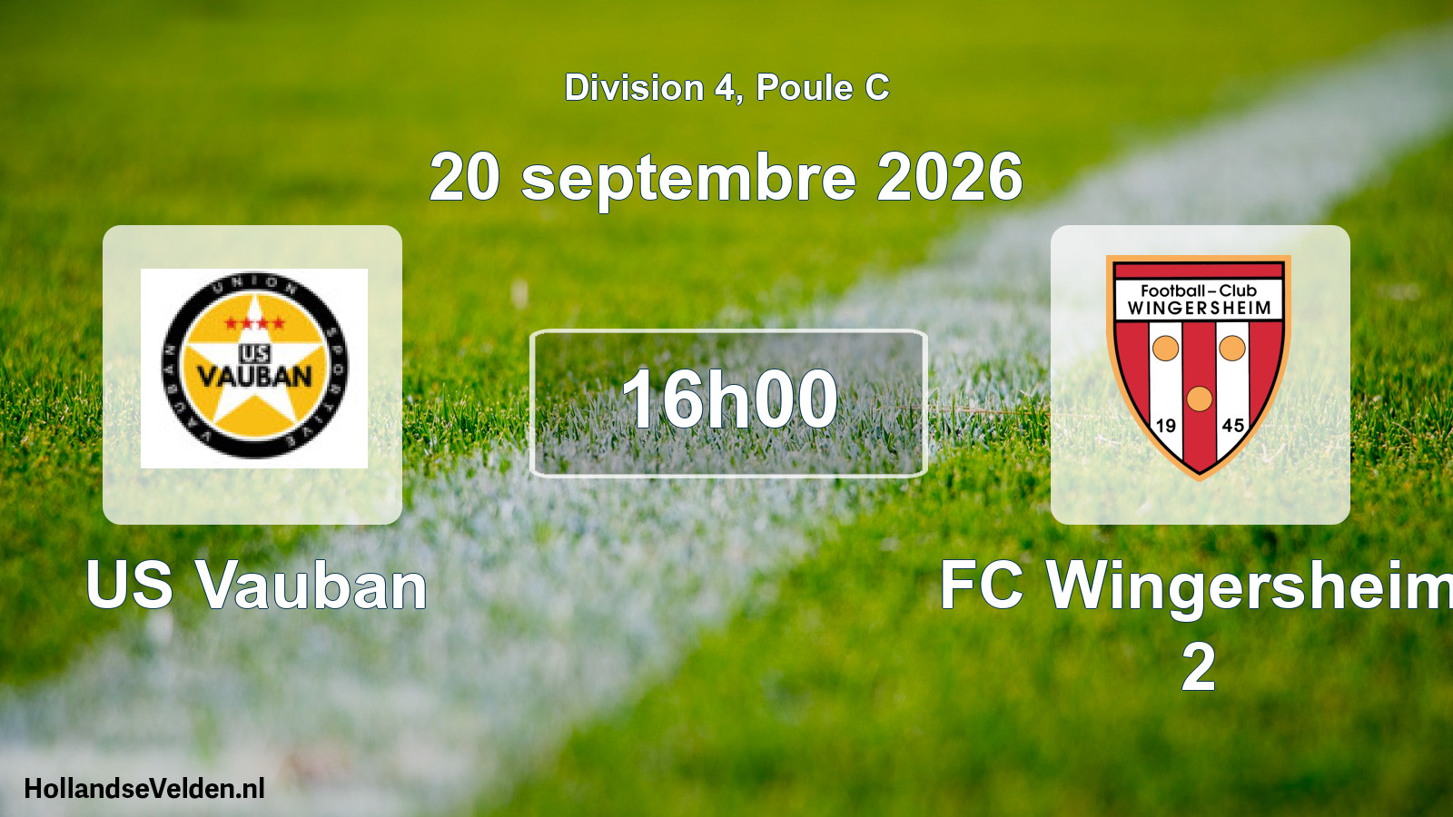 Scheduled Match: US Vauban - FC Wingersheim 2 (20 September 2026)