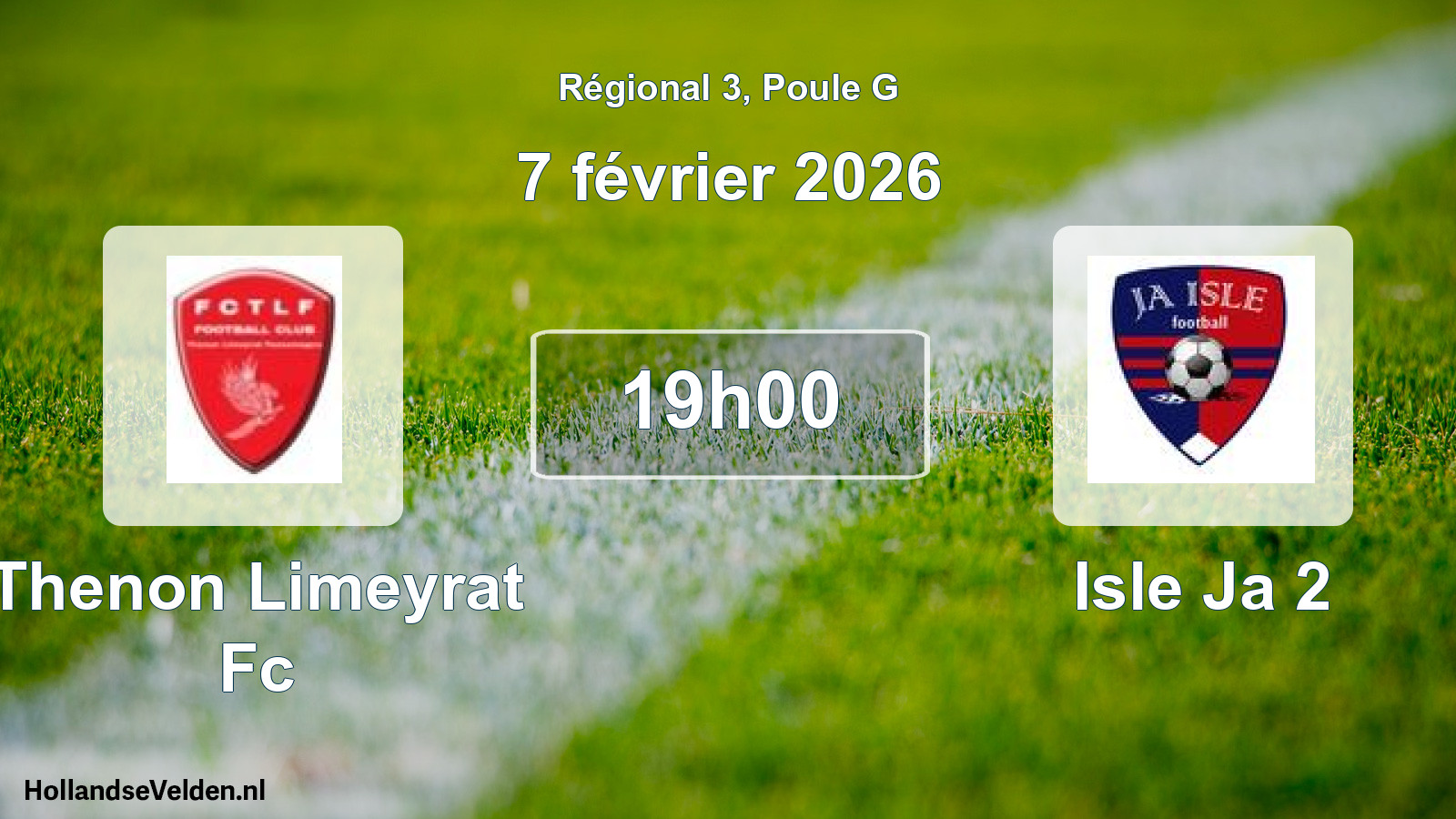 Geplande wedstrijd: Thenon Limeyrat Fc - Isle Ja 2 (7 février 2026)