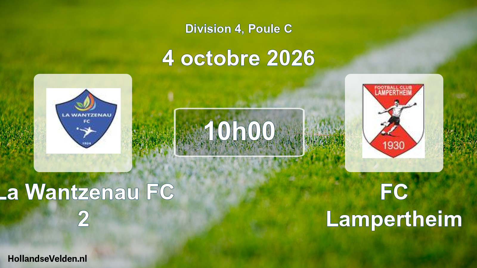 Scheduled Match: La Wantzenau FC 2 - FC Lampertheim (4 October 2026)