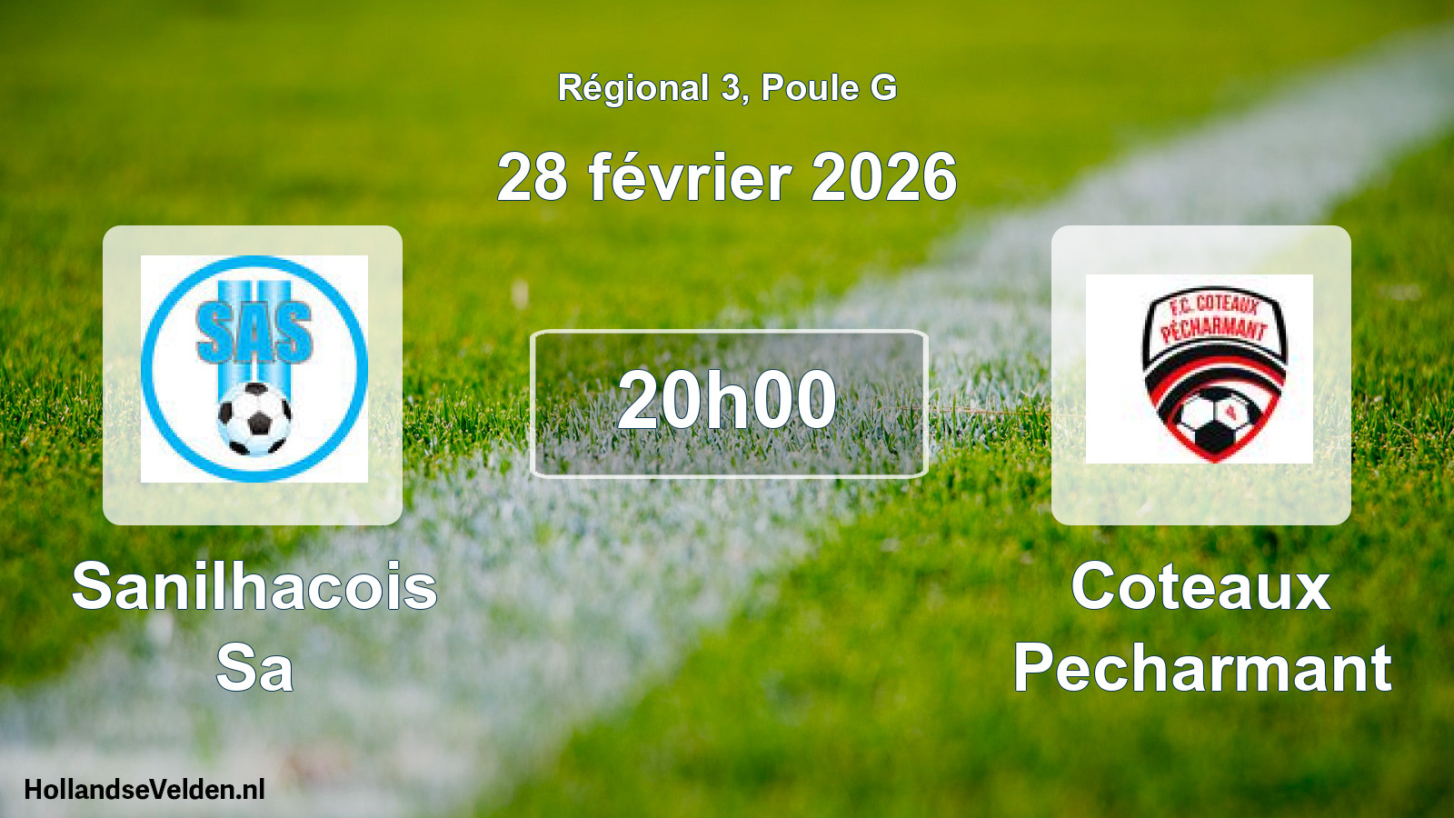 Geplande wedstrijd: Sanilhacois Sa - Coteaux Pecharmant (28 février 2026)