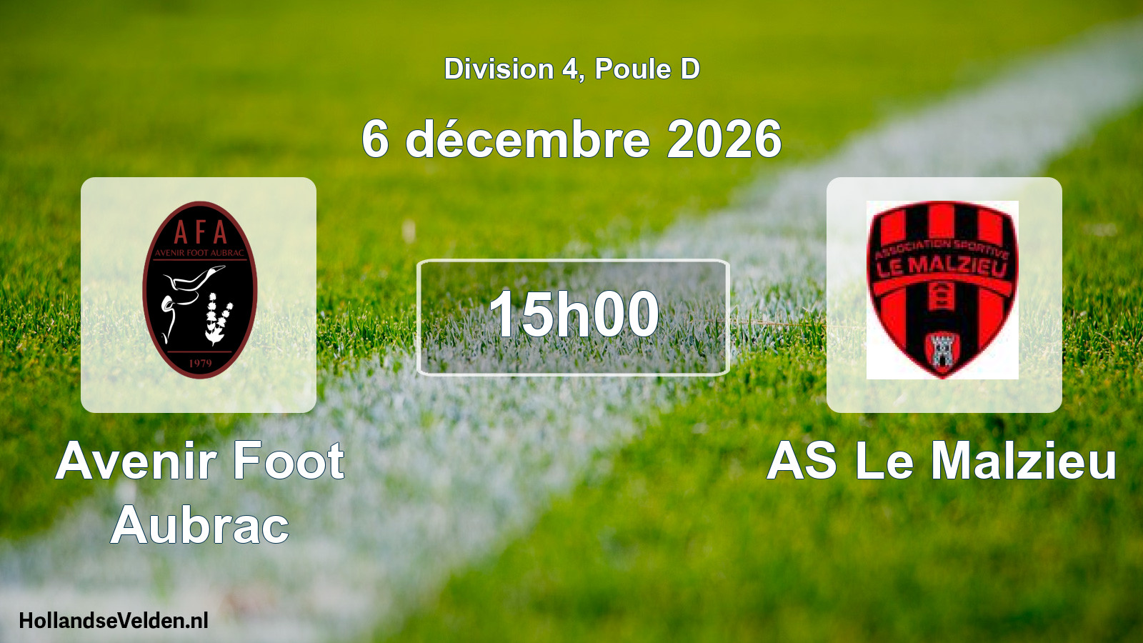 Match programmé: Avenir Foot Aubrac - AS Le Malzieu (6 décembre 2026)