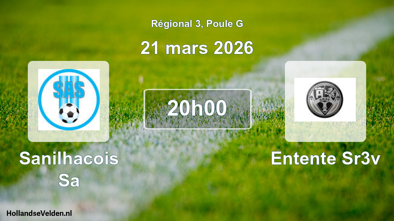 Geplande wedstrijd: Sanilhacois Sa - Entente Sr3v (21 mars 2026)