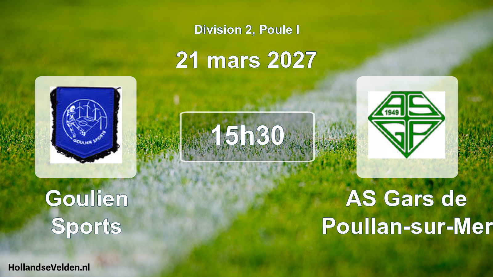 Scheduled Match: Goulien Sports - AS Gars de Poullan-sur-Mer (21 March 2027)