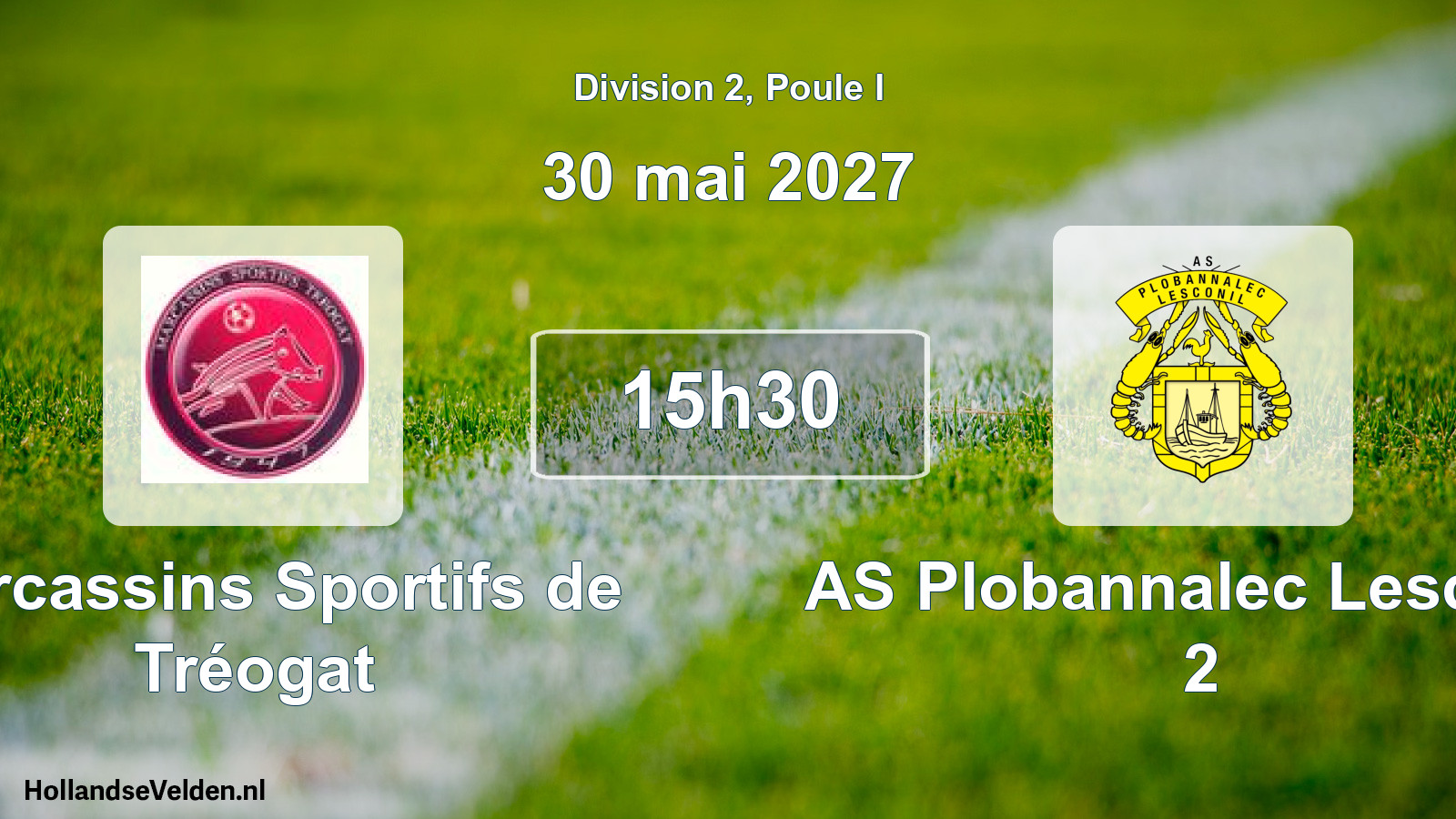 Match programmé: Marcassins Sportifs de Tréogat - AS Plobannalec Lesconil 2 (30 mai 2027)