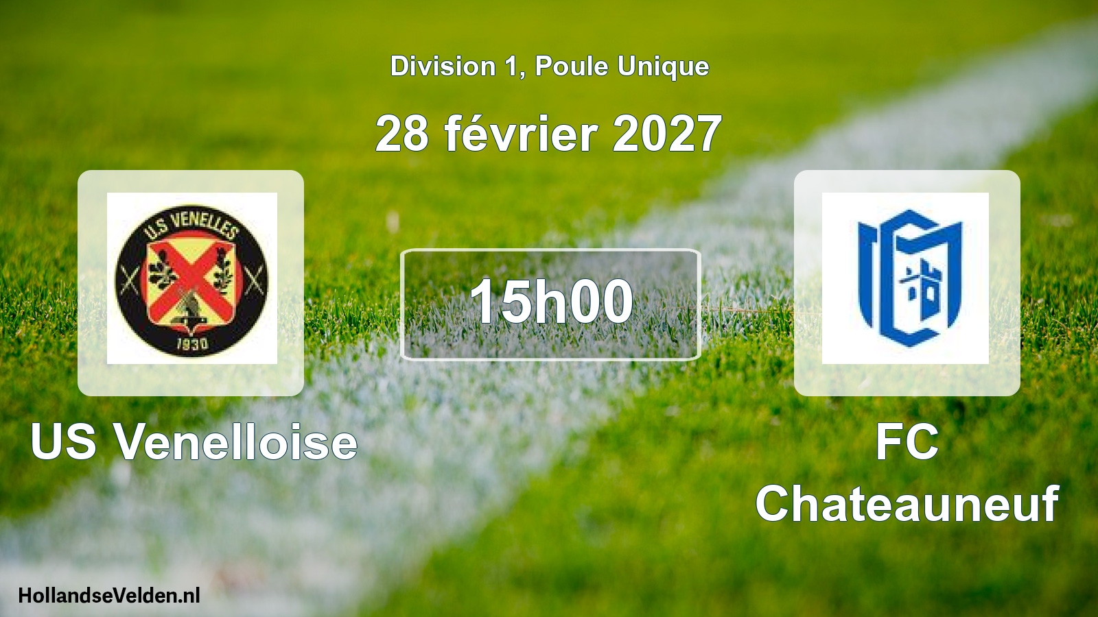 Geplande wedstrijd: US Venelloise - FC Chateauneuf (28 februari 2027)