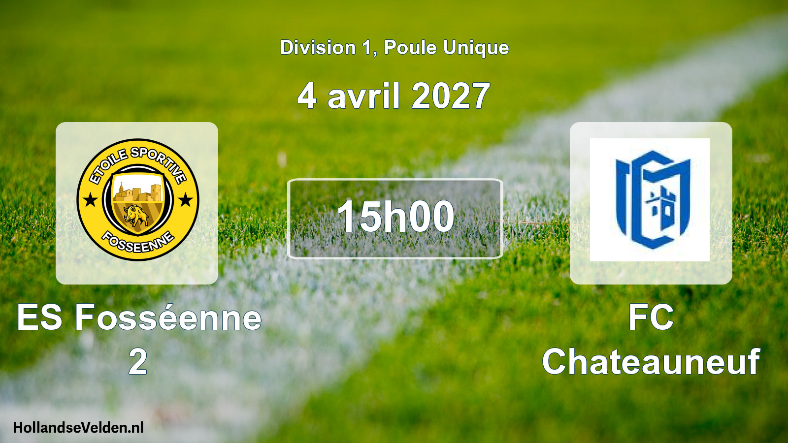 Match programmé: ES Fosséenne 2 - FC Chateauneuf (4 avril 2027)