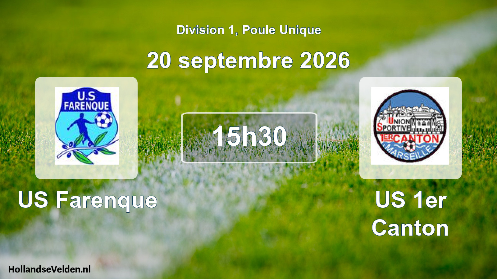 Geplande wedstrijd: US Farenque - US 1er Canton (20 september 2026)