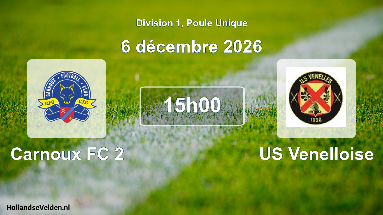 Geplande wedstrijd: Carnoux FC 2 - US Venelloise (6 december 2026)