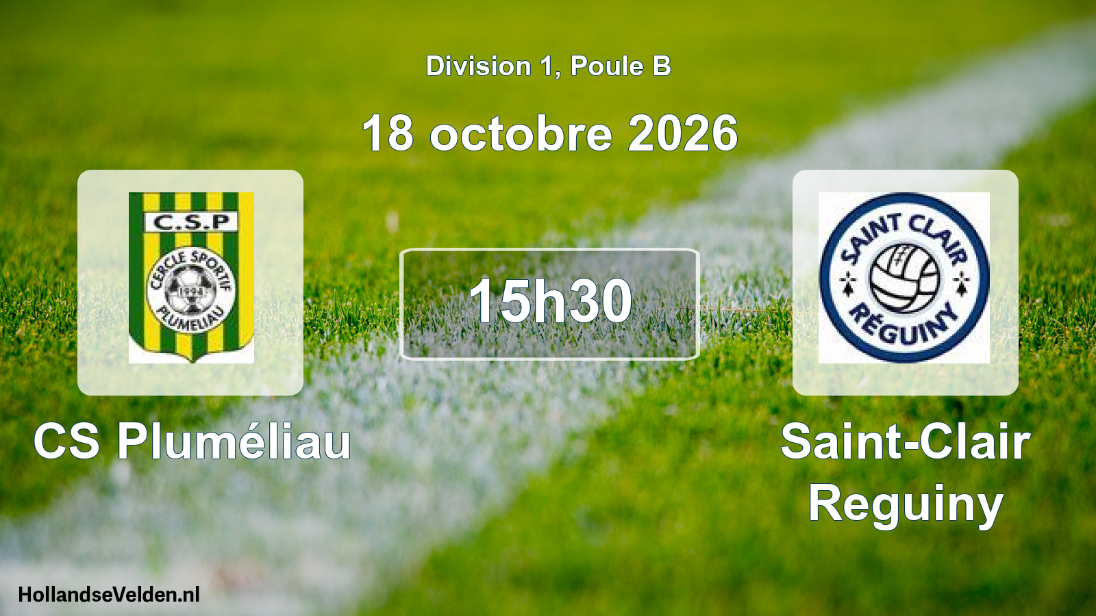 Match programmé: CS Pluméliau - Saint-Clair Reguiny (18 octobre 2026)