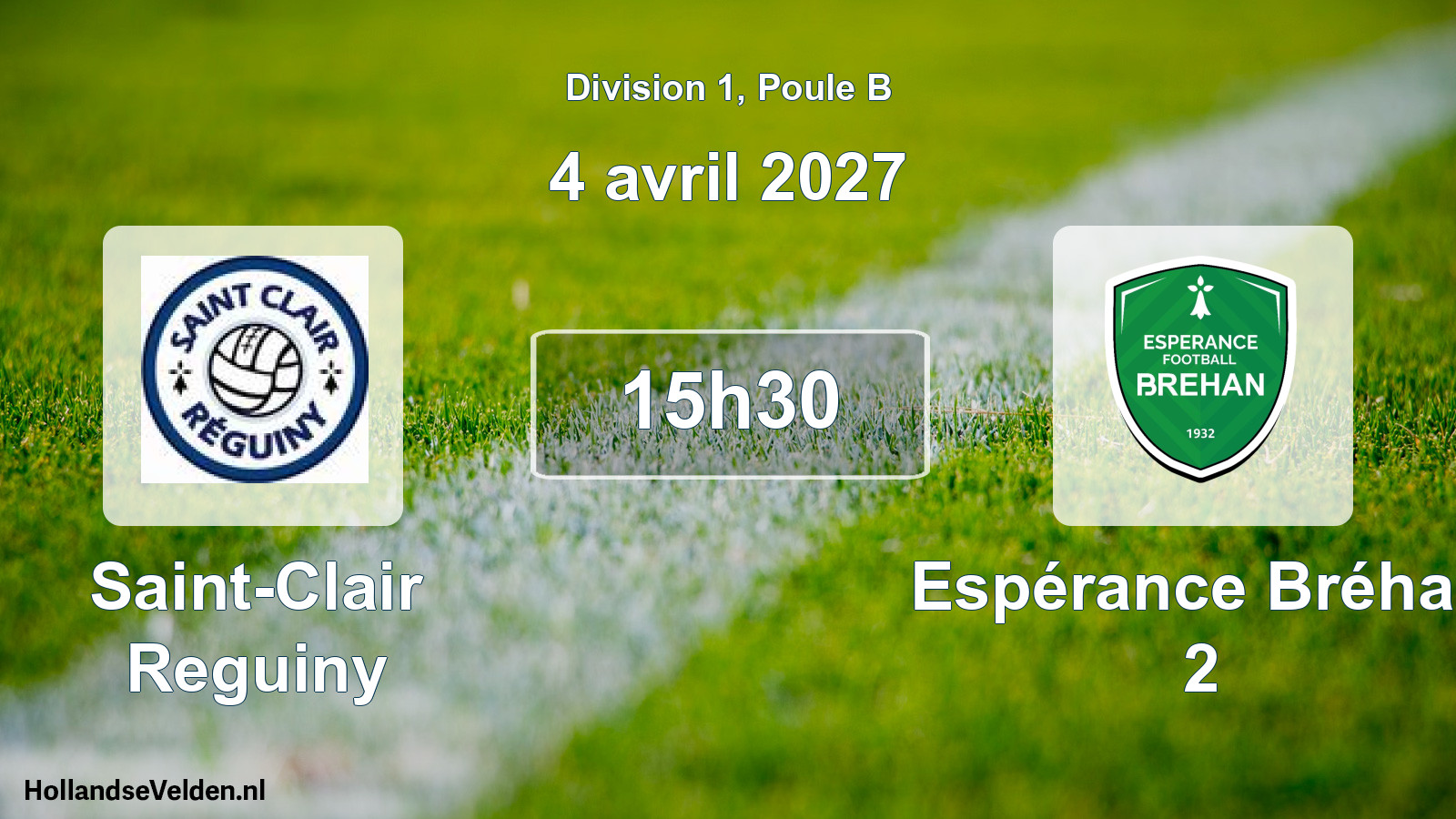 Match programmé: Saint-Clair Reguiny - Espérance Bréhan 2 (4 avril 2027)