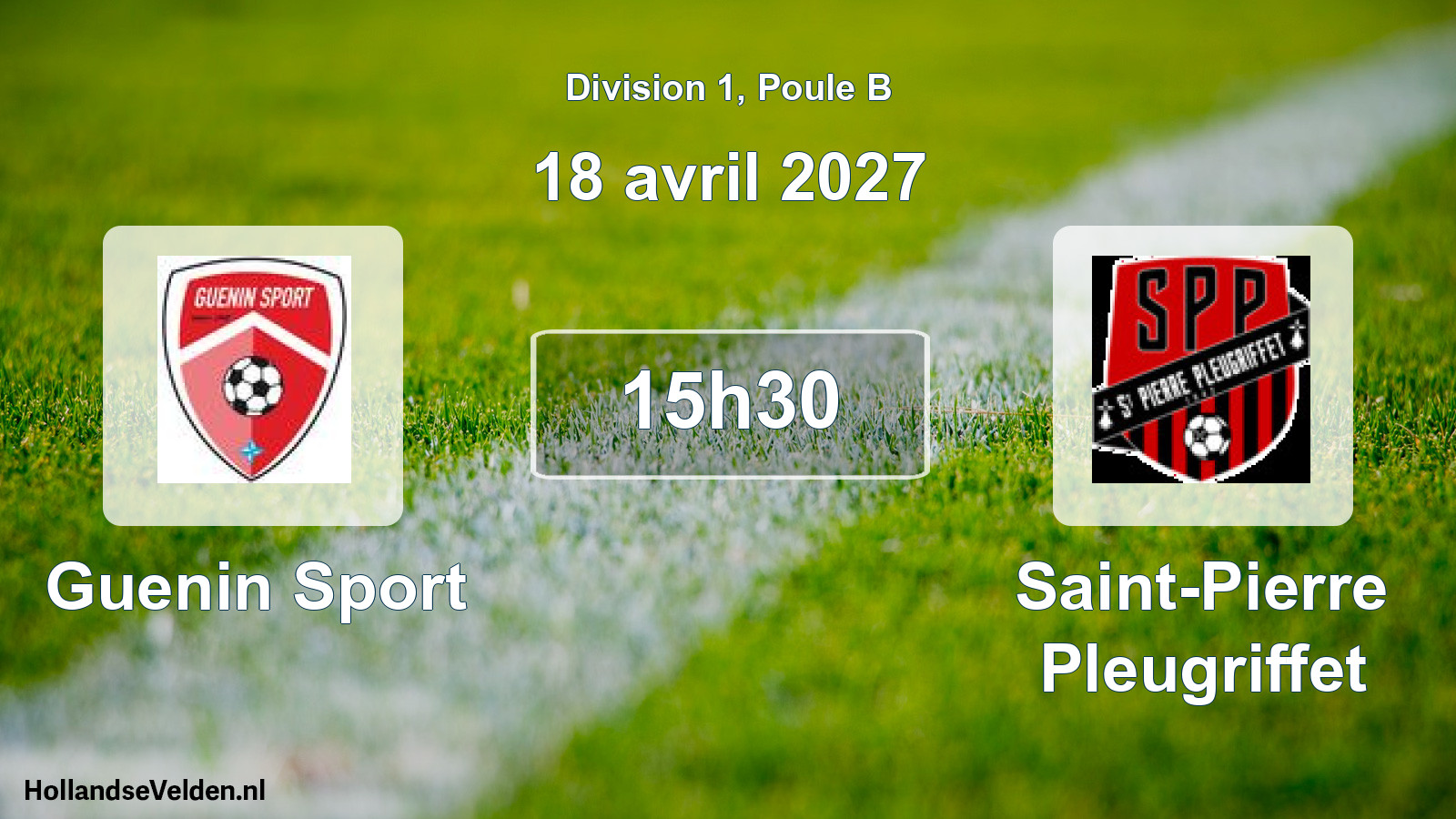 Match programmé: Guenin Sport - Saint-Pierre Pleugriffet (18 avril 2027)