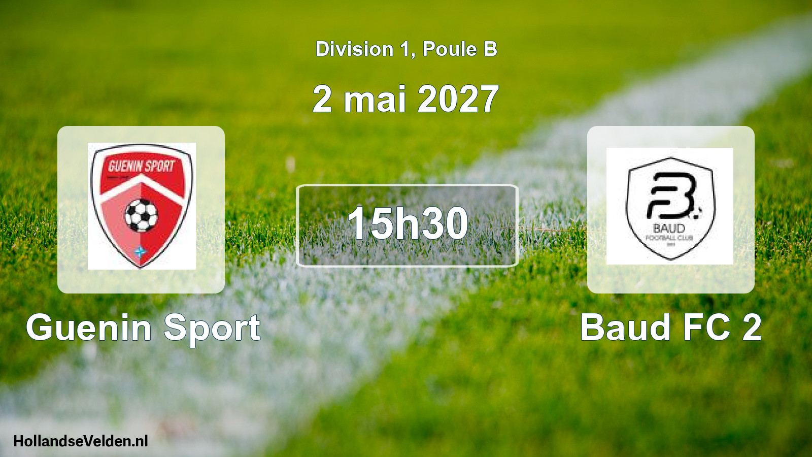Match programmé: Guenin Sport - Baud FC 2 (2 mai 2027)