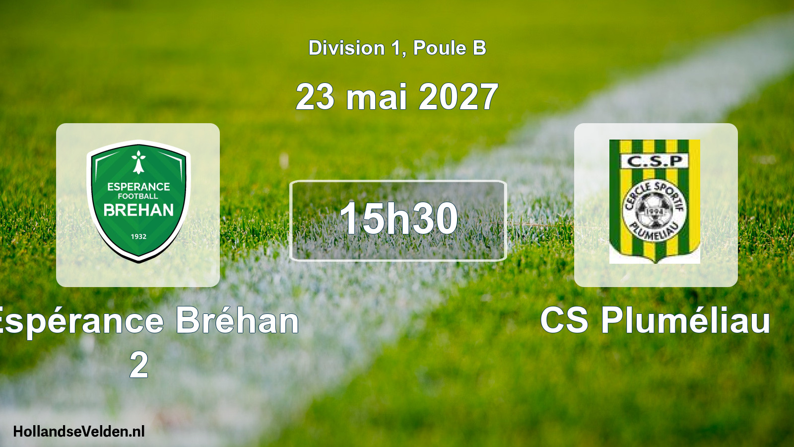 Match programmé: Espérance Bréhan 2 - CS Pluméliau (23 mai 2027)