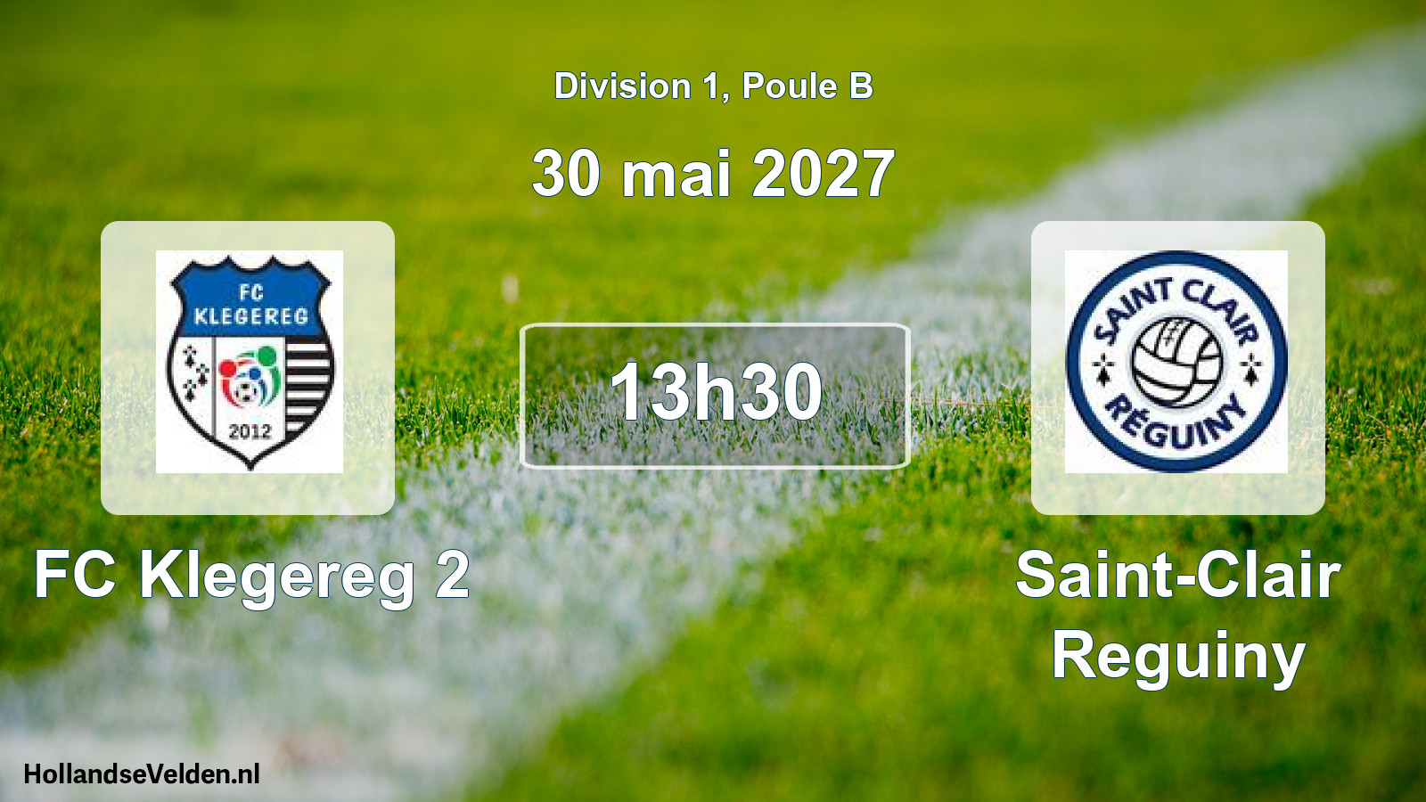 Scheduled Match: FC Klegereg 2 - Saint-Clair Reguiny (30 May 2027)