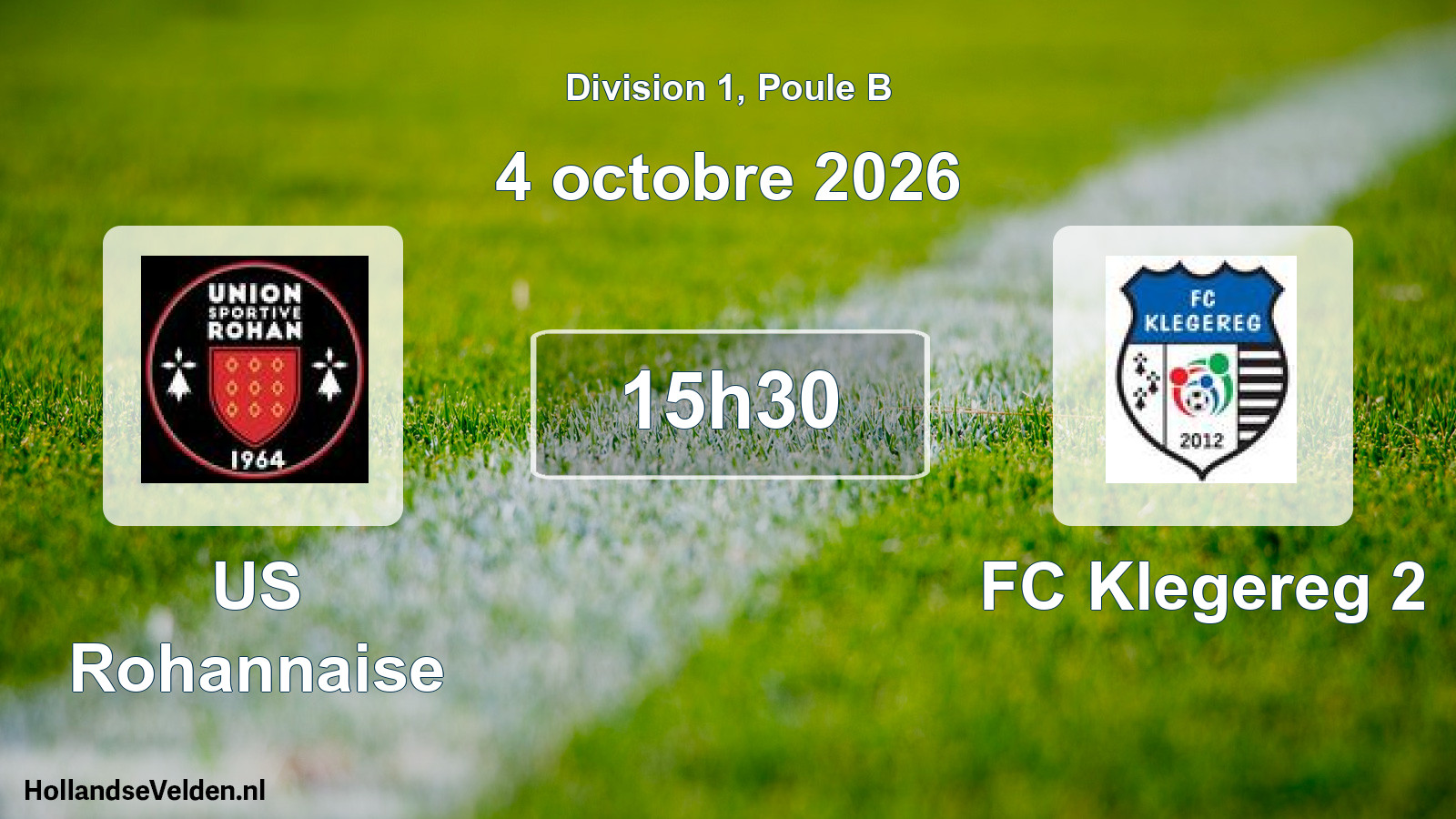 Match programmé: US Rohannaise - FC Klegereg 2 (4 octobre 2026)