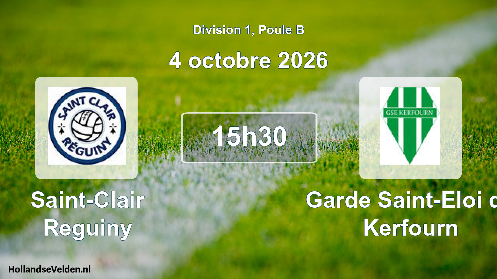 Match programmé: Saint-Clair Reguiny - Garde Saint-Eloi de Kerfourn (4 octobre 2026)