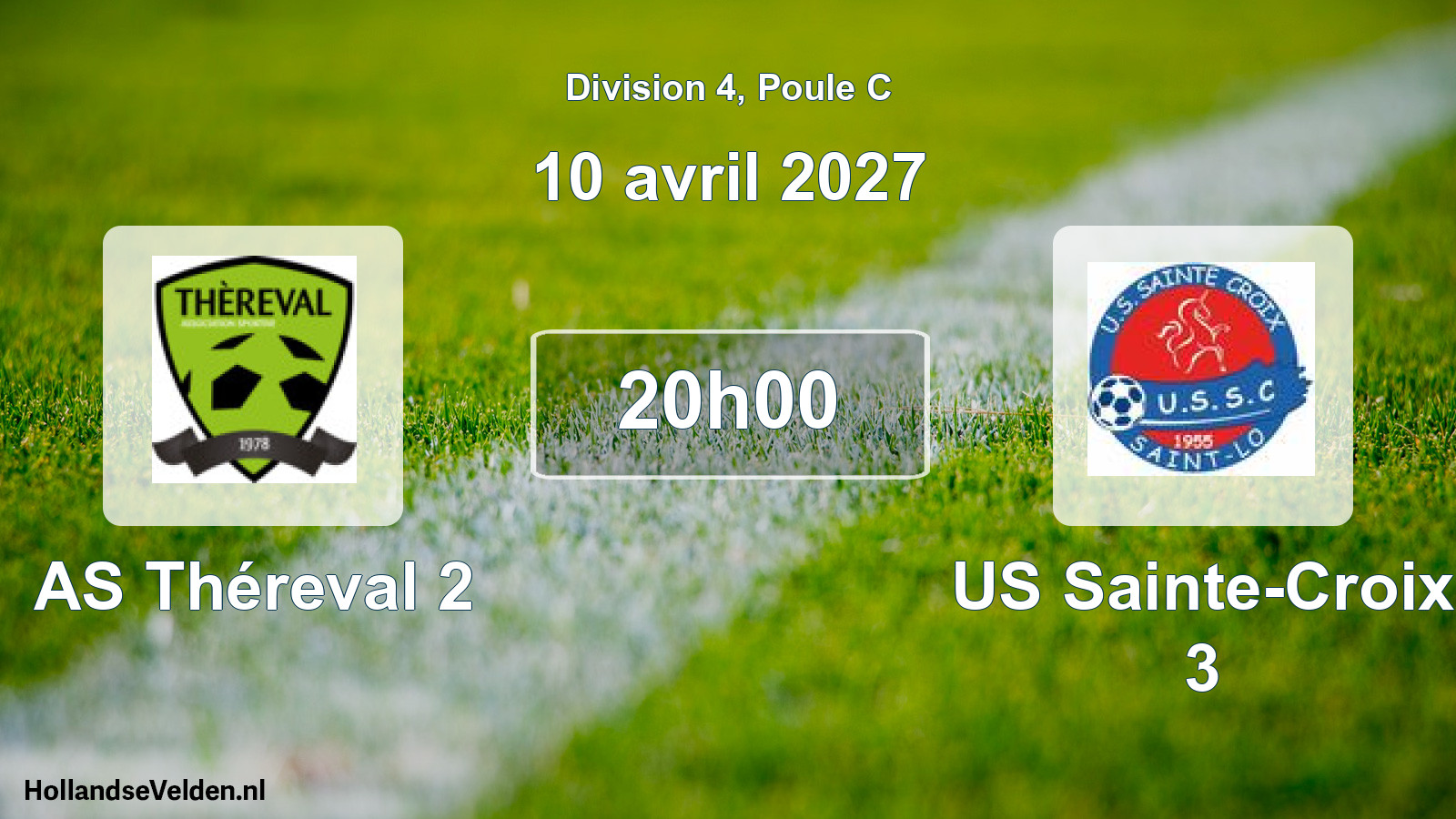 Match programmé: AS Théreval 2 - US Sainte-Croix 3 (10 avril 2027)