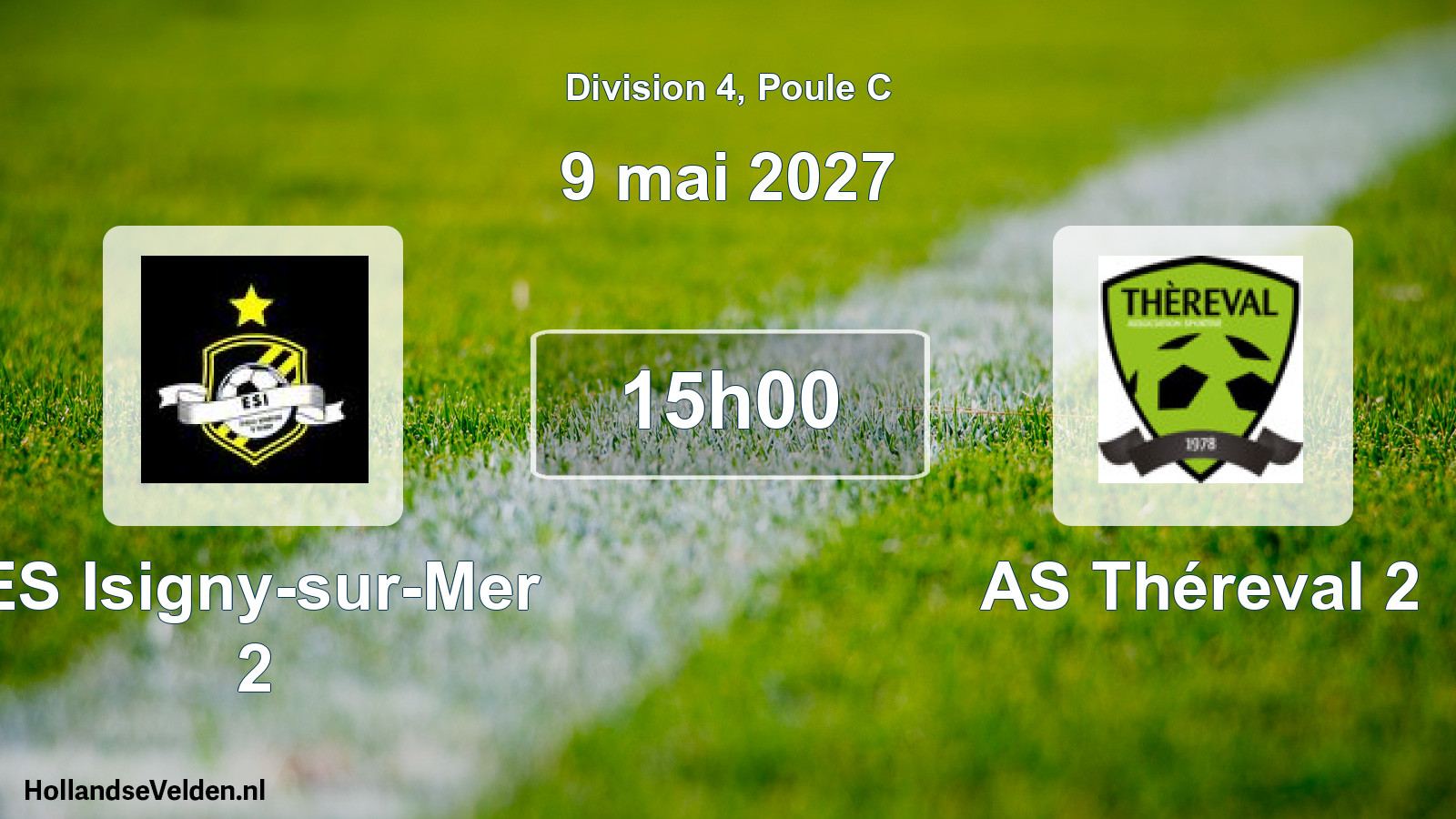 Match programmé: ES Isigny-sur-Mer 2 - AS Théreval 2 (9 mai 2027)