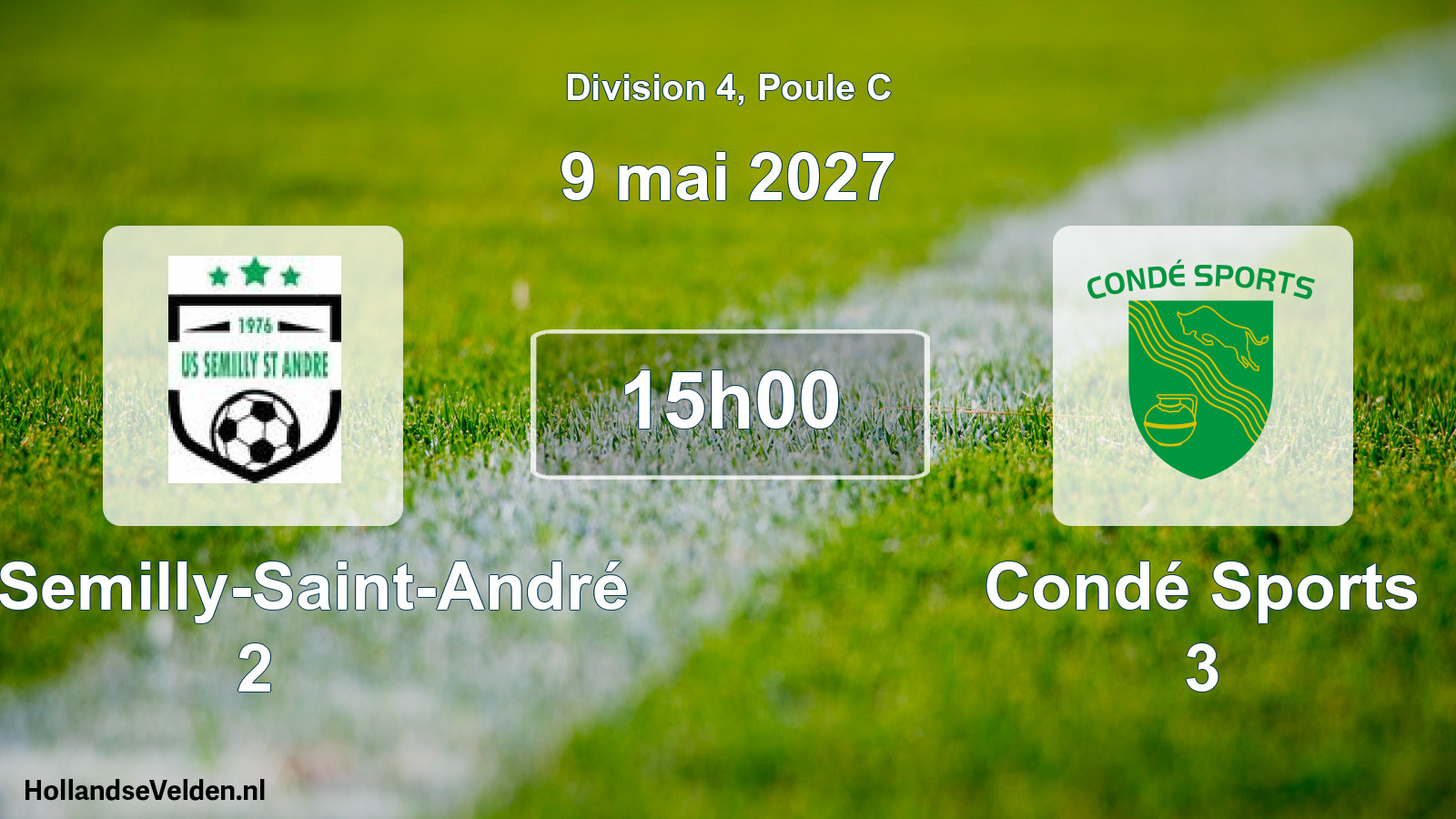 Match programmé: US Semilly-Saint-André 2 - Condé Sports 3 (9 mai 2027)