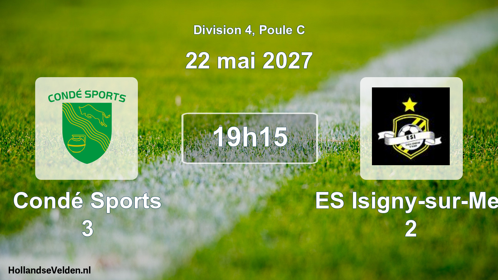 Match programmé: Condé Sports 3 - ES Isigny-sur-Mer 2 (22 mai 2027)