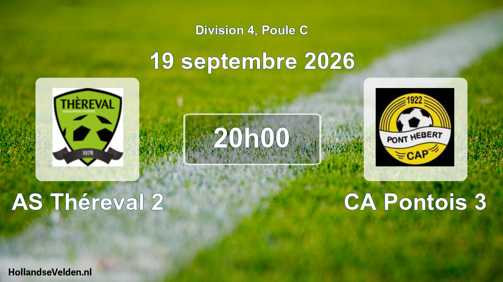 Scheduled Match: AS Théreval 2 - CA Pontois 3 (19 September 2026)