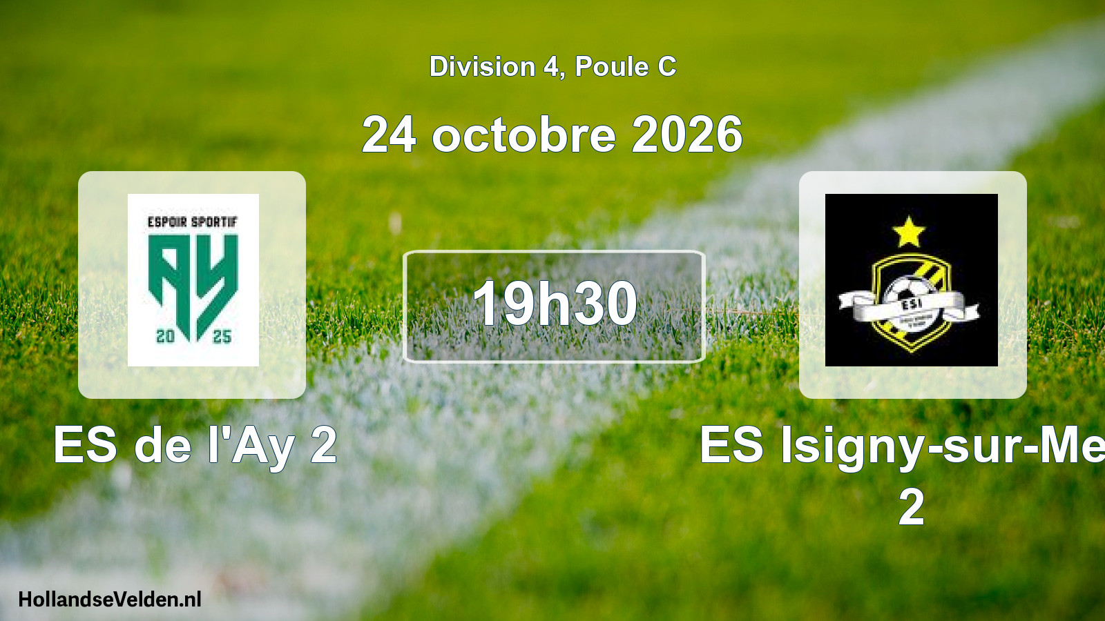 Scheduled Match: ES de l'Ay 2 - ES Isigny-sur-Mer 2 (24 October 2026)