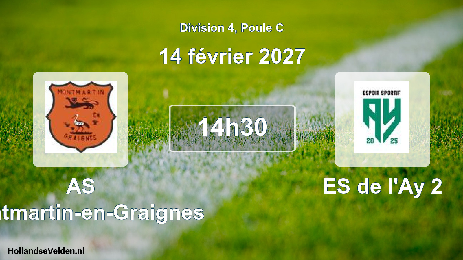 Scheduled Match: AS Montmartin-en-Graignes - ES de l'Ay 2 (14 February 2027)
