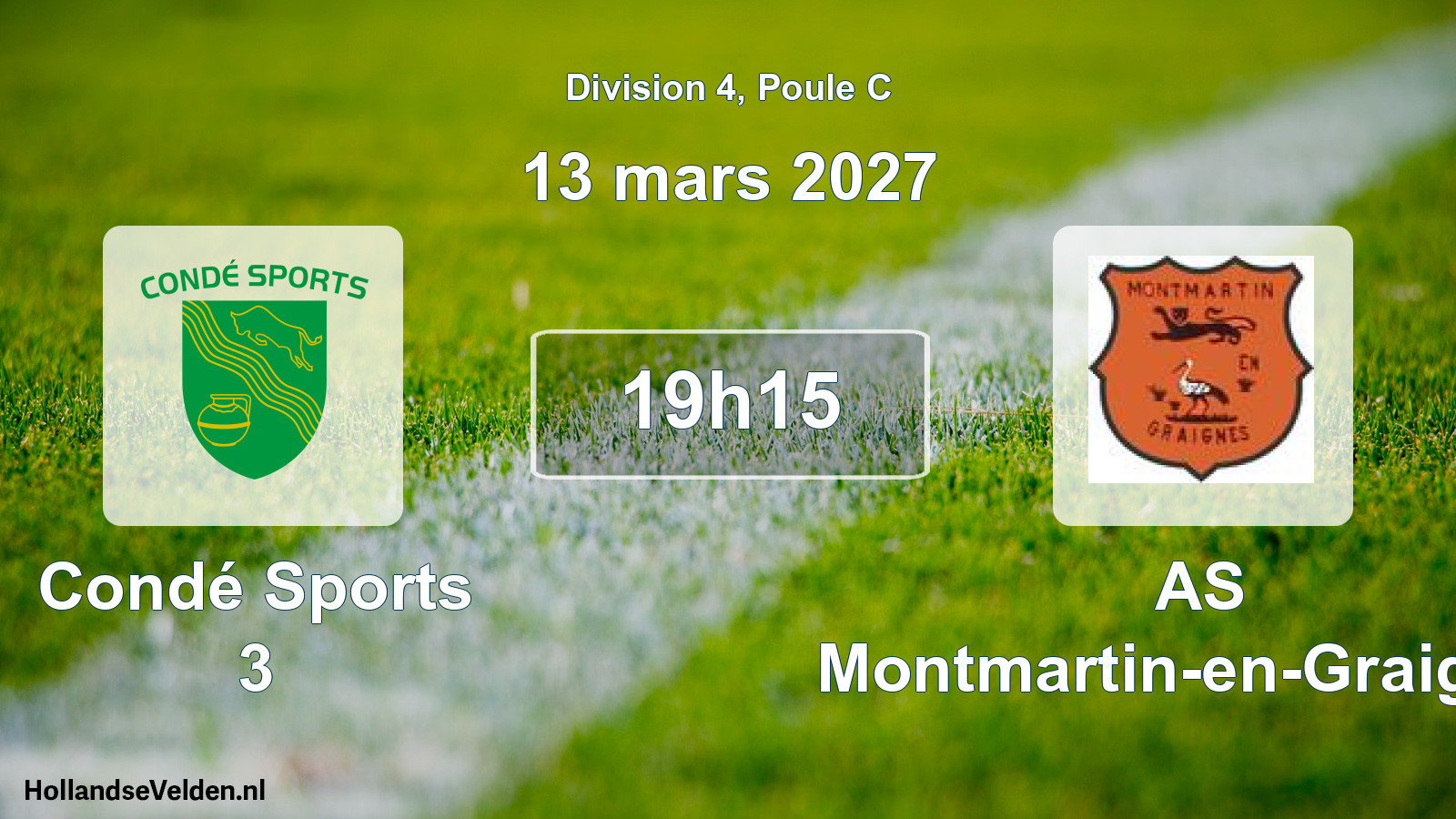 Match programmé: Condé Sports 3 - AS Montmartin-en-Graignes (13 mars 2027)
