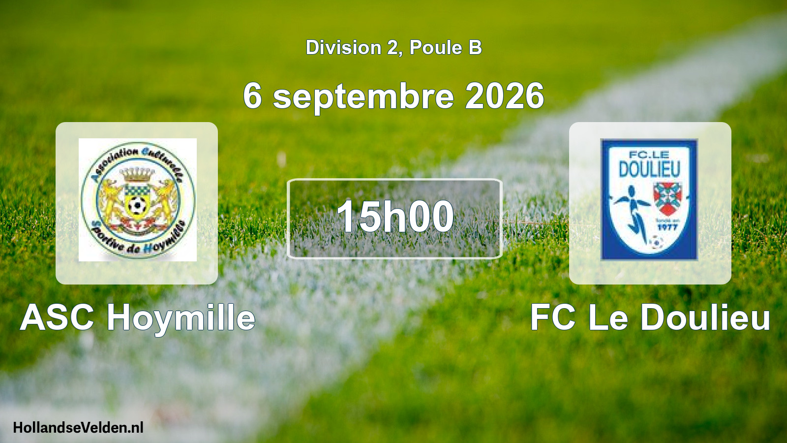 Scheduled Match: ASC Hoymille - FC Le Doulieu (6 September 2026)