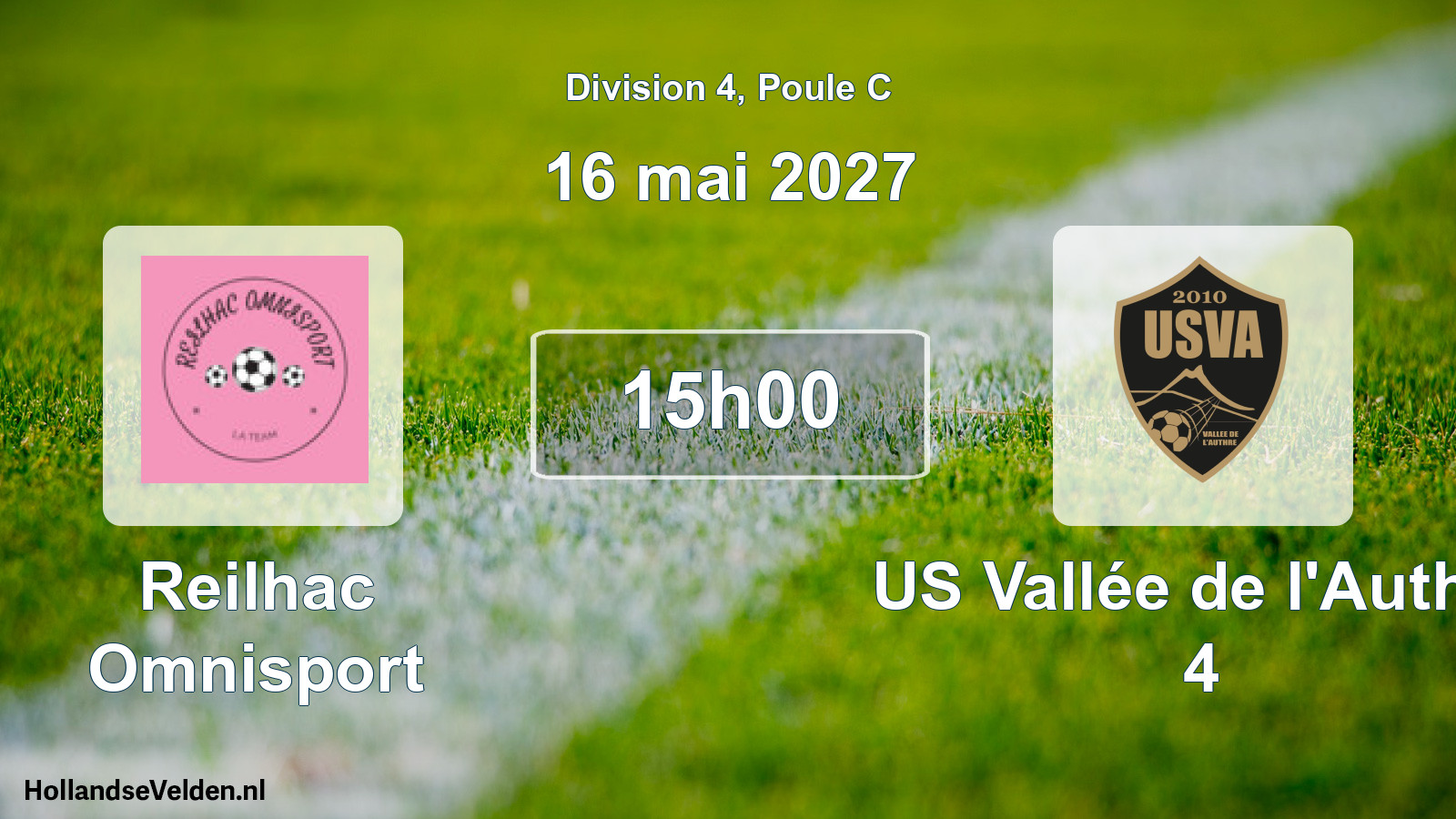 Match programmé: Reilhac Omnisport - US Vallée de l'Authre 4 (16 mai 2027)