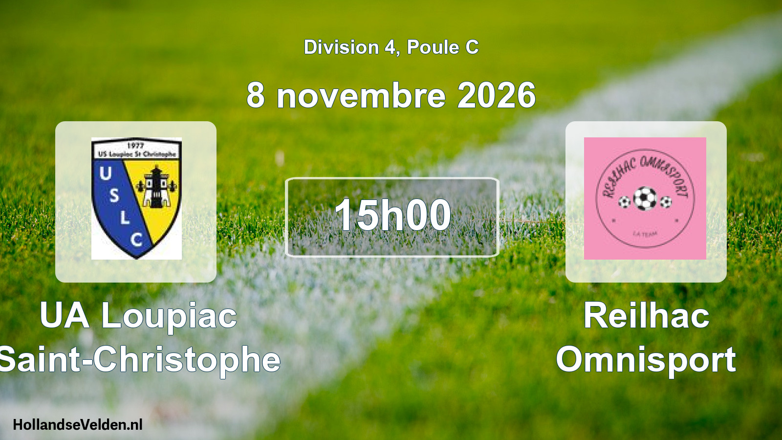 Match programmé: UA Loupiac Saint-Christophe - Reilhac Omnisport (8 novembre 2026)